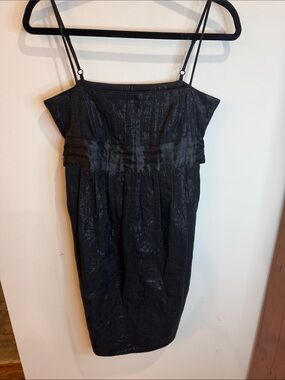 BCBGirls Dressy Black Spaghetti-Strap Mini Dress, XS